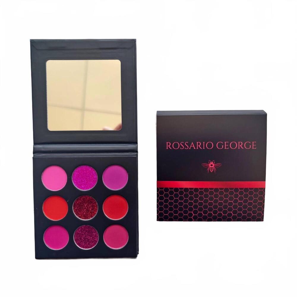 NEW ROSSARIO GEORGE women's honey red eyeshadow pallet in red